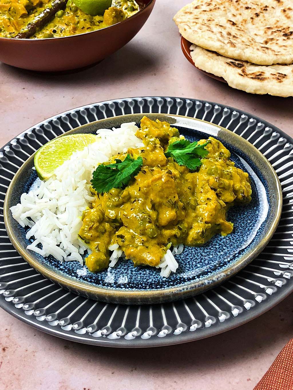 Vegan korma curry Peas Maker